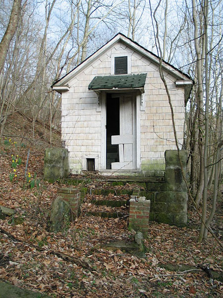 looking at the side of the main building.