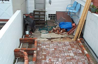 all that crap will move back and make way for the deck.