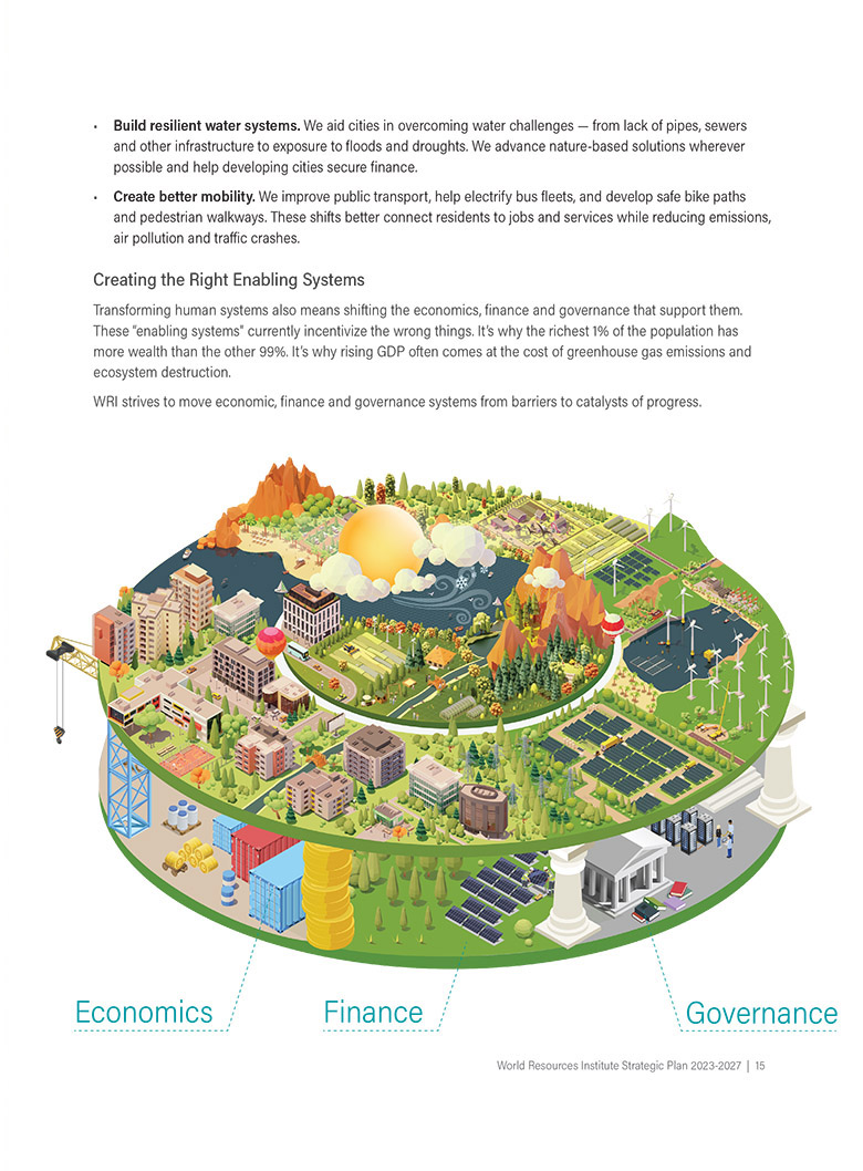 A page from the 2022 Strategic Plan, showing the final illustration and some text.